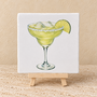 Margarita op een tegel | Fris cocktail tegeltje