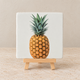 Ananas op een tegel | Tropisch fruittegeltje