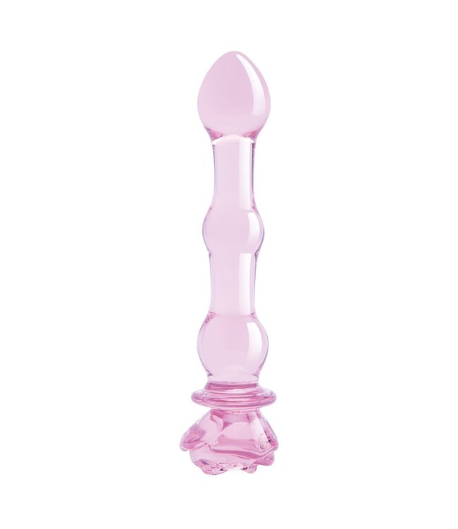 Dreamtoys GLAZE GLASS ROSEBUD BEADED DILDO