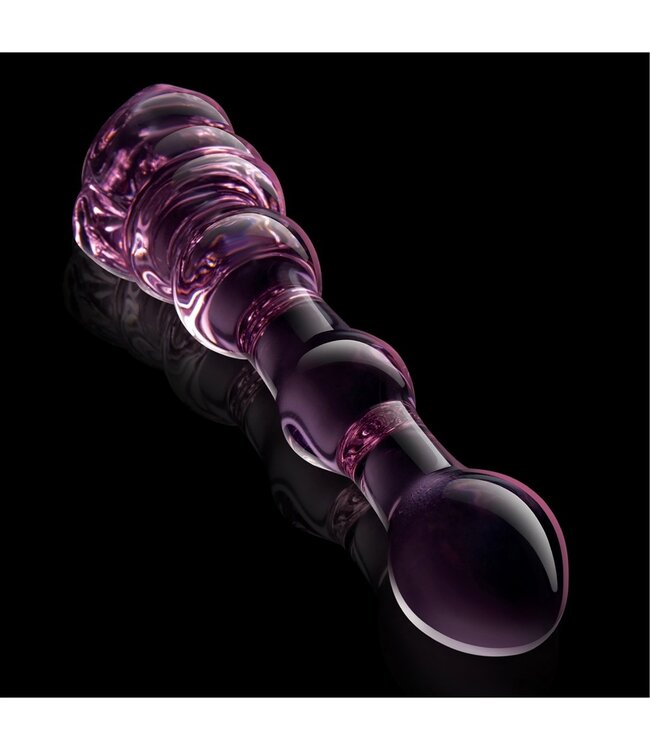 Dreamtoys GLAZE GLASS ROSEBUD BEADED DILDO