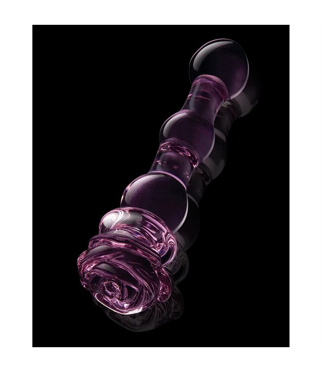 Dreamtoys GLAZE GLASS ROSEBUD BEADED DILDO