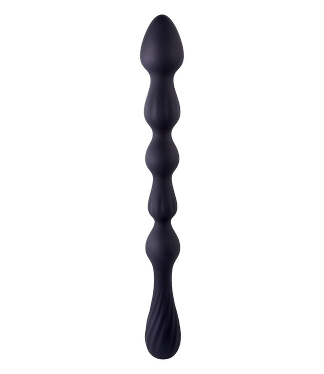 NMC NMC 10.5 INCH RIBBED SILICONE ANAL BALL BEADS BLACK