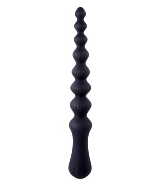 NMC NMC 8.5 INCH RIBBED SILICONE ANAL BALL BEADS BLACK