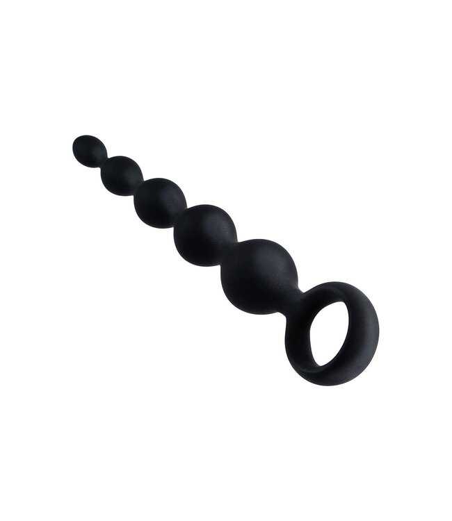 NMC NMC 5.5 INCH RIBBED SILICONE ANAL BEADS BLACK