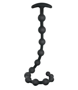 NMC NMC 19 INCH RIBBED SILICONE ANAL BEADS BLACK