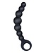 NMC NMC 7 INCH RIBBED SILICONE ANAL BEADS BLACK