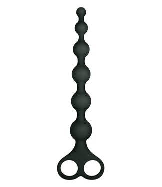 NMC NMC 8 INCH RIBBED SILICONE ANAL BEADS BLACK