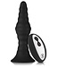 Forto FORTO VIBRATING RIBBED PLUG WITH REMOTE CONTROL LARGE BLACK