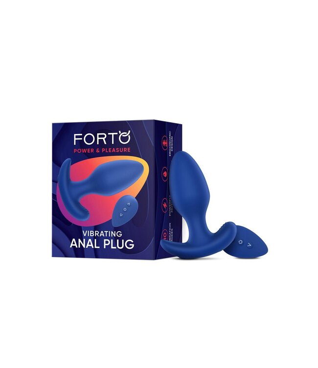Forto FORTO VIBRATING ANAL PLUG BLUE
