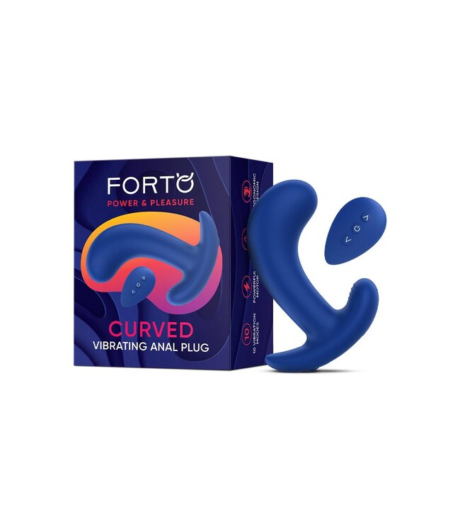 Forto FORTO CURVED VIBRATING PLUG BLUE
