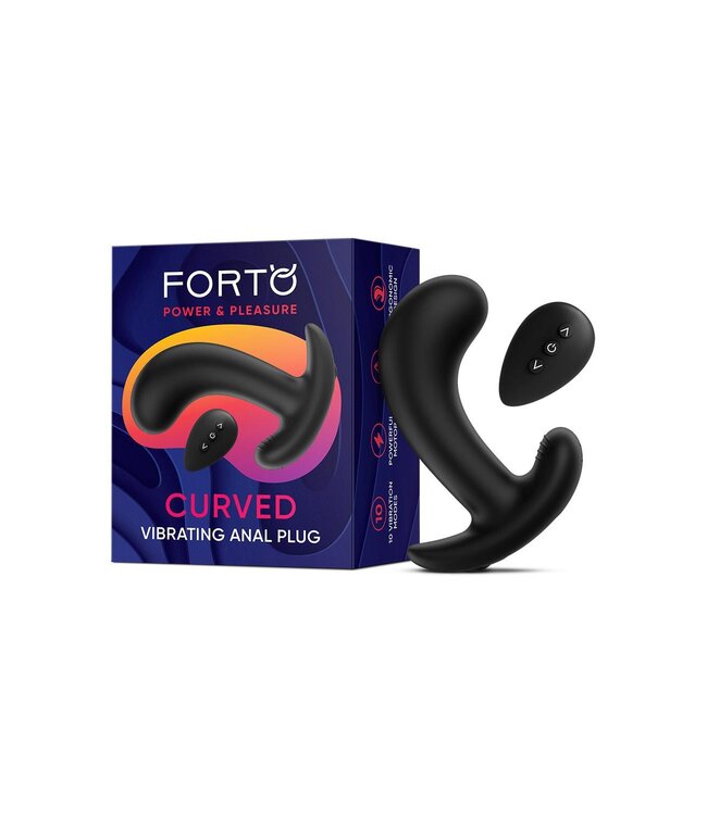 Forto FORTO CURVED VIBRATING PLUG BLACK