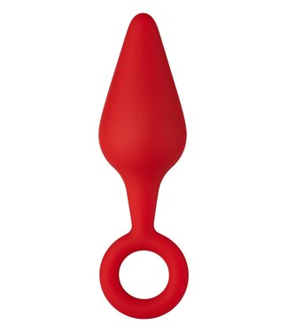 Forto FORTO F-10 SILICONE PLUG W/ PULL RING MEDIUM RED