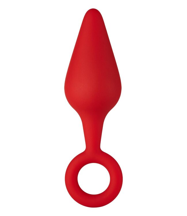 Forto FORTO F-10 SILICONE PLUG W/ PULL RING MEDIUM RED