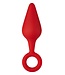 Forto FORTO F-10 SILICONE PLUG W/ PULL RING MEDIUM RED