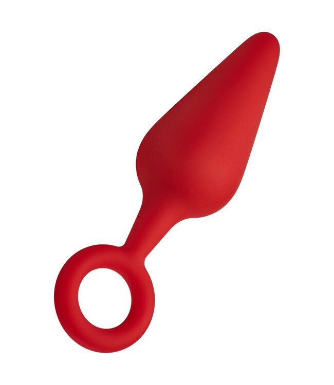 Forto FORTO F-10 SILICONE PLUG W/ PULL RING LARGE RED