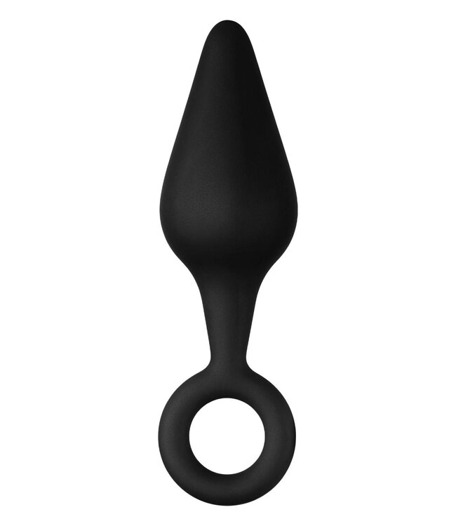 Forto FORTO F-10 SILICONE PLUG W/ PULL RING SMALL BLACK