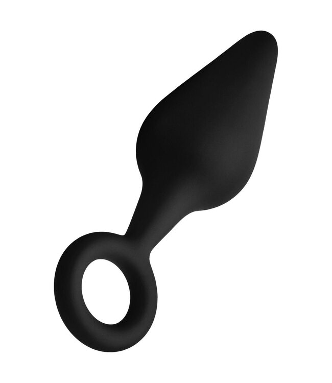 Forto FORTO F-10 SILICONE PLUG W/ PULL RING SMALL BLACK