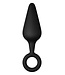 Forto FORTO F-10 SILICONE PLUG W/ PULL RING LARGE BLACK