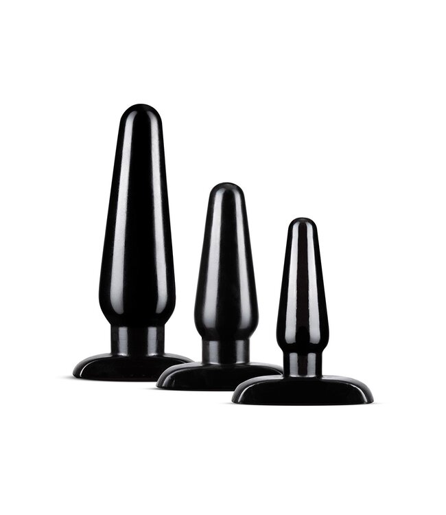 Blush ANAL ADVENTURES BASIC PLUG KIT BLACK