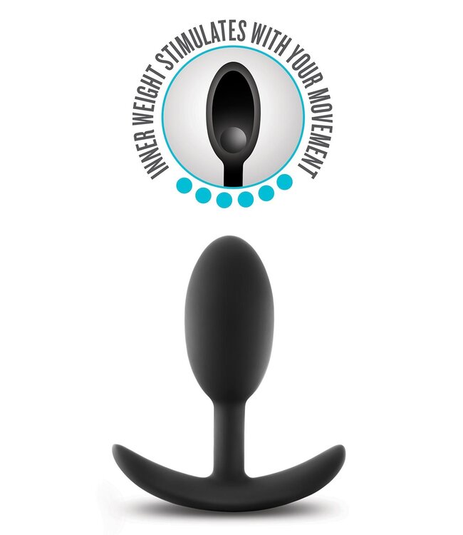 Blush ANAL ADVENTURES PLATINUM VIBRA SLIM PLUG - MEDIUM