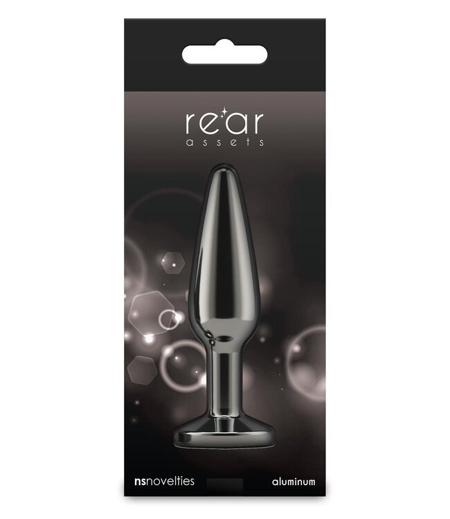NS Novelties REAR ASSETS TAPERED MEDIUM GUNMETAL BLACK