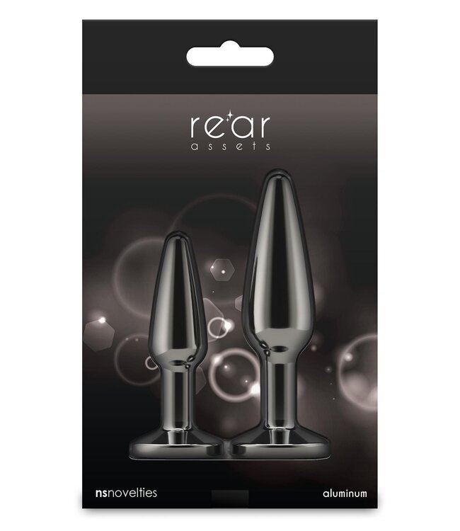 NS Novelties REAR ASSETS TAPERED TRAINER KIT GUNMETAL BLACK