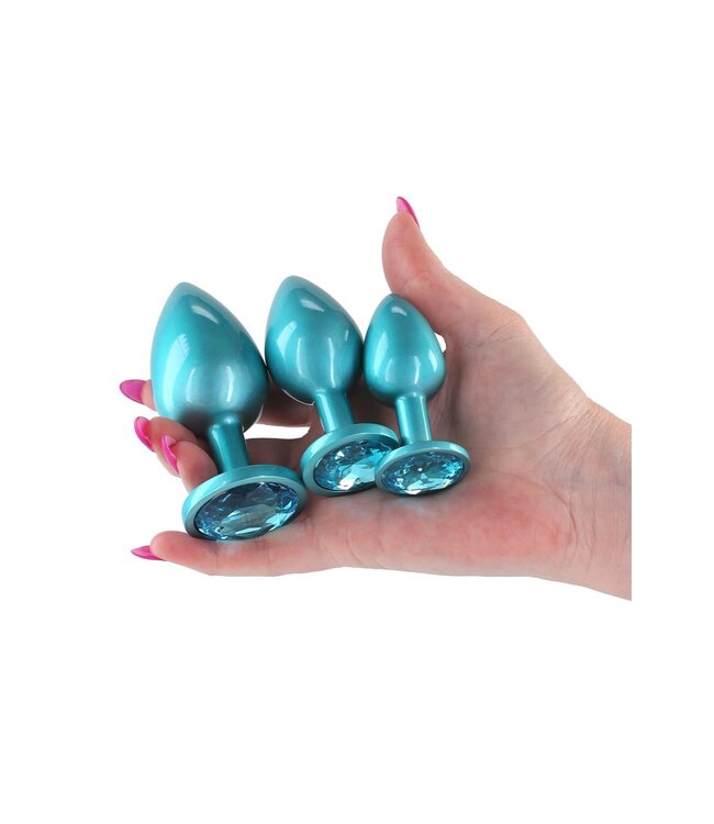 NS Novelties REAR ASSETS TRAINER KIT IRIDESCENT TEAL GEMSTONE