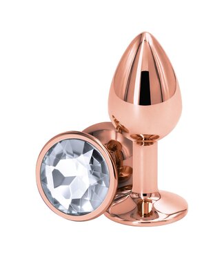 NS Novelties REAR ASSETS ROSE GOLD SMALL CLEAR