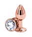 NS Novelties REAR ASSETS ROSE GOLD SMALL CLEAR