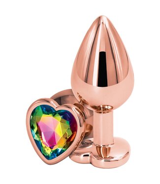 NS Novelties REAR ASSETS ROSE GOLD HEART M RAINBOW