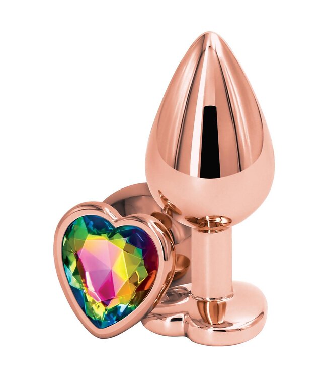 NS Novelties REAR ASSETS ROSE GOLD HEART M RAINBOW