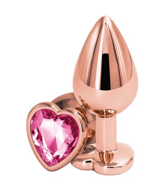 NS Novelties REAR ASSETS ROSE GOLD HEART M PINK