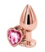NS Novelties REAR ASSETS ROSE GOLD HEART M PINK