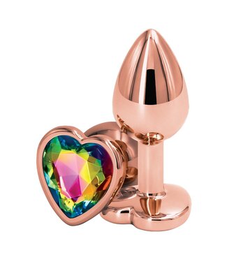 NS Novelties REAR ASSETS ROSE GOLD HEART S RAINBOW