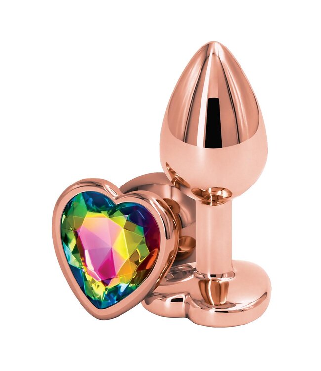 NS Novelties REAR ASSETS ROSE GOLD HEART S RAINBOW