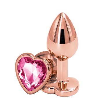 NS Novelties REAR ASSETS ROSE GOLD HEART S PINK
