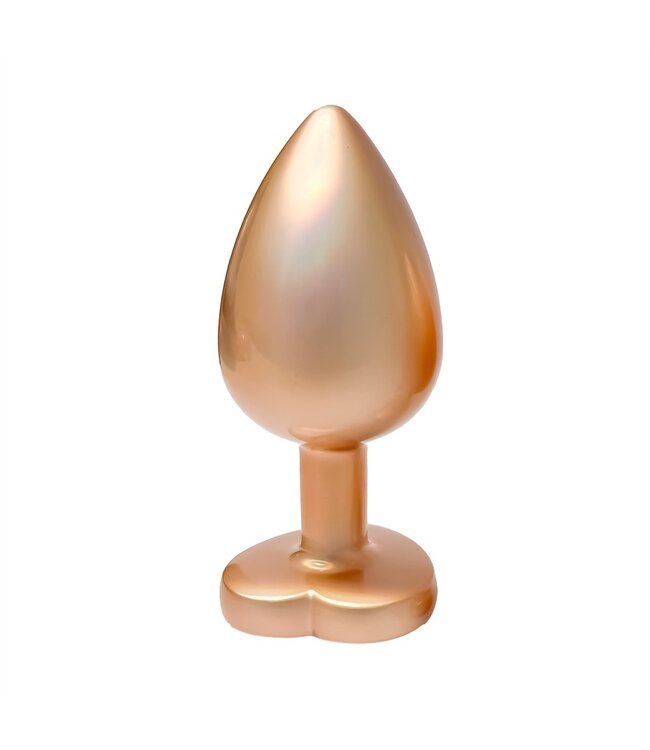 Dreamtoys GLEAMING LOVE PEARL GOLD PLUG LARGE