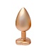 Dreamtoys GLEAMING LOVE PEARL GOLD PLUG LARGE
