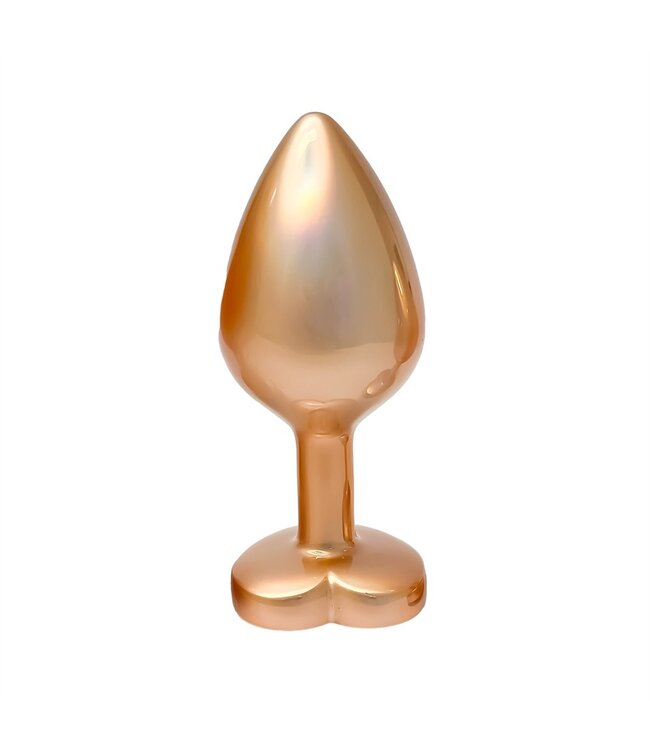 Dreamtoys GLEAMING LOVE PEARL GOLD PLUG MEDIUM