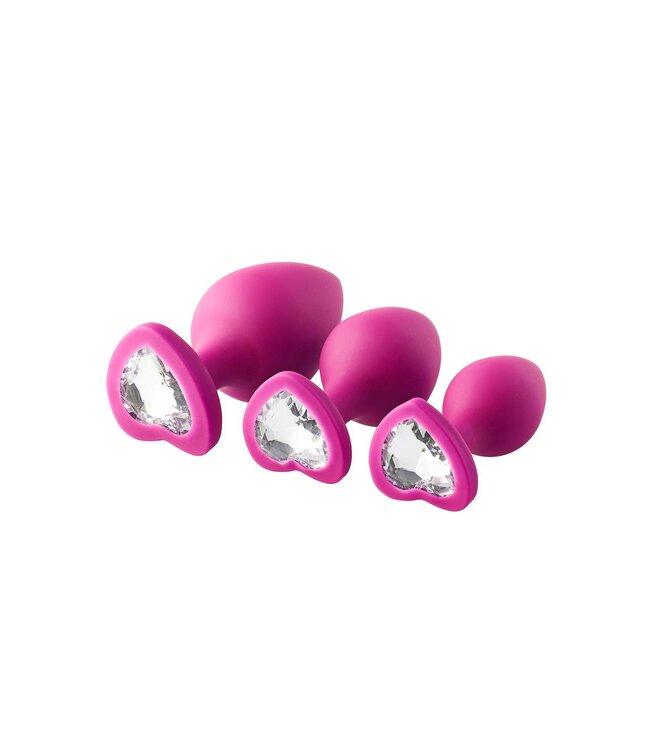 Dreamtoys FLIRTS ANAL TRAINING KIT GEM STONE PINK
