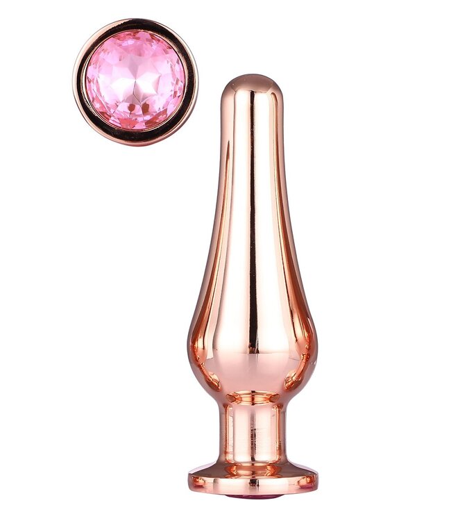Dreamtoys GLEAMING LOVE ROSE GOLD PLEASURE PLUG M