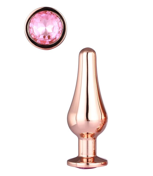 Dreamtoys GLEAMING LOVE ROSE GOLD PLEASURE PLUG S