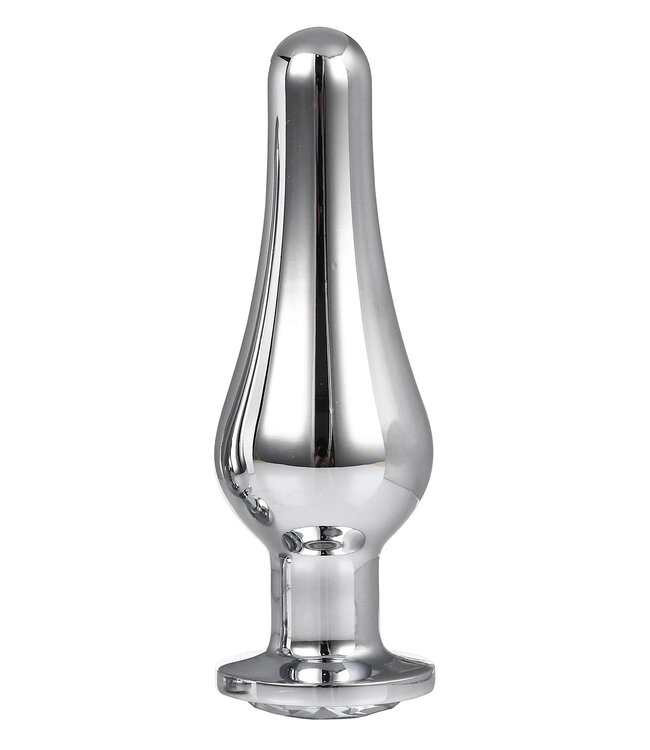 Dreamtoys GLEAMING LOVE SILVER PLEASURE PLUG L