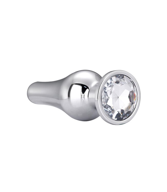 Dreamtoys GLEAMING LOVE SILVER PLEASURE PLUG L
