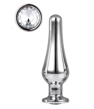 Dreamtoys GLEAMING LOVE SILVER PLEASURE PLUG M
