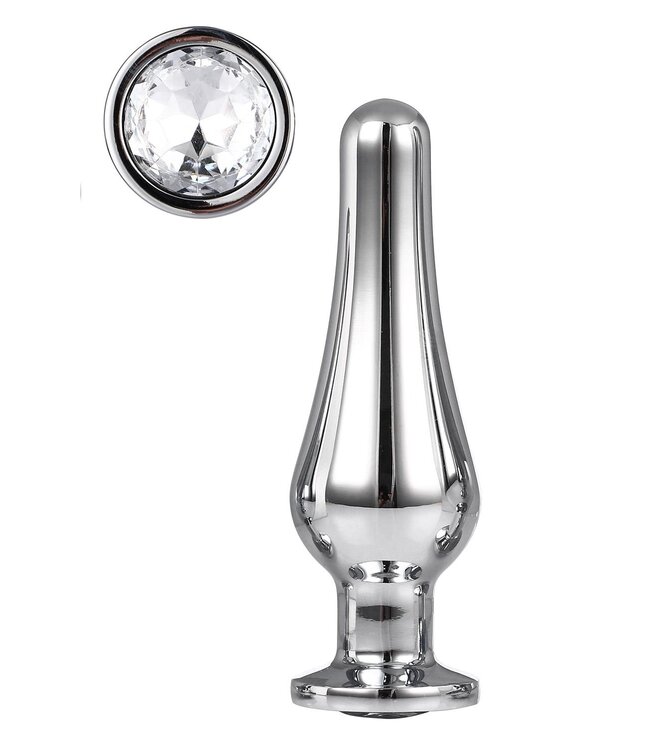 Dreamtoys GLEAMING LOVE SILVER PLEASURE PLUG M