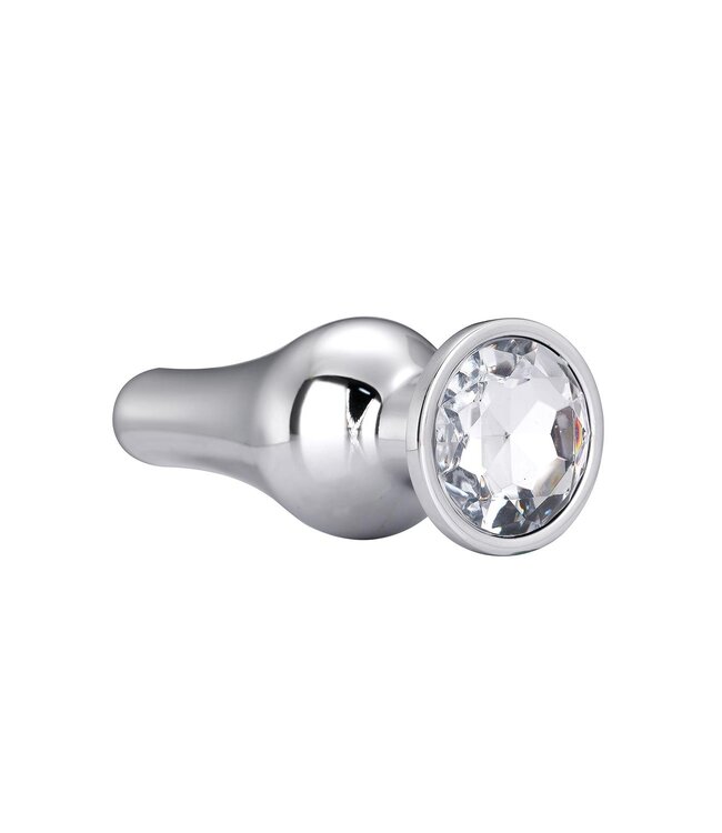 Dreamtoys GLEAMING LOVE SILVER PLEASURE PLUG M
