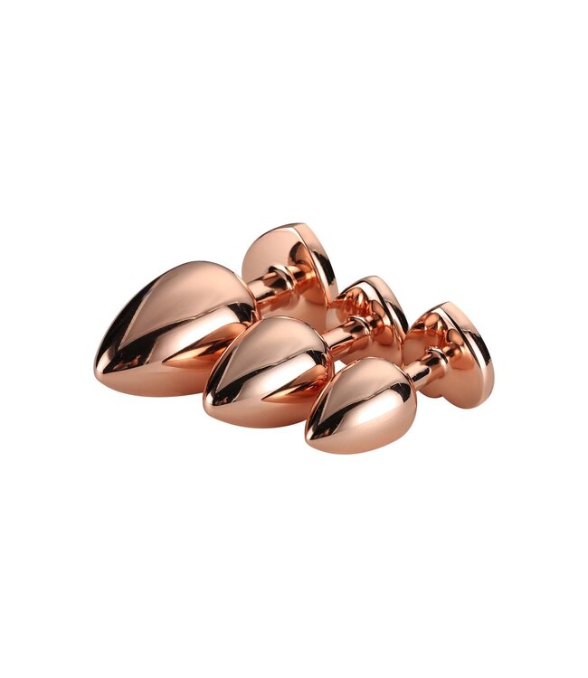 Dreamtoys GLEAMING LOVE ROSE GOLD PLUG SET