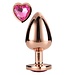 Dreamtoys GLEAMING LOVE ROSE GOLD PLUG LARGE