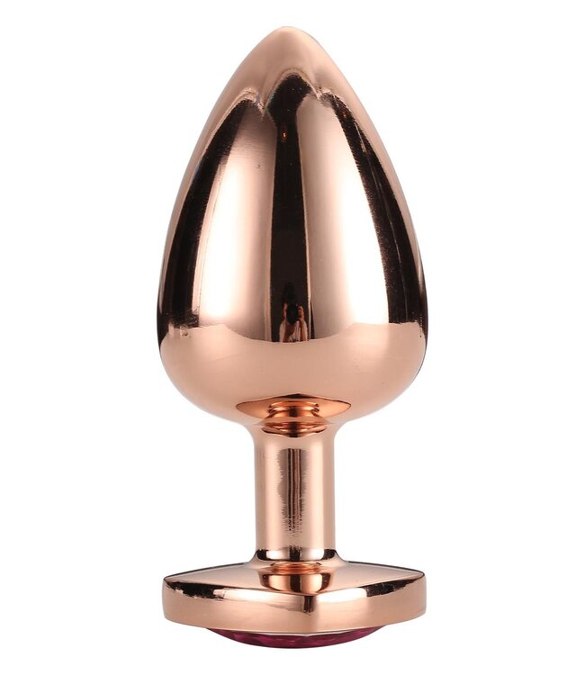 Dreamtoys GLEAMING LOVE ROSE GOLD PLUG LARGE